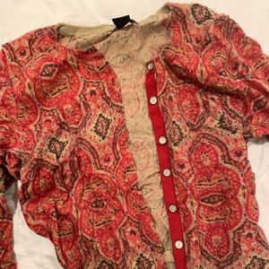 Lucky Brand printed cardigan